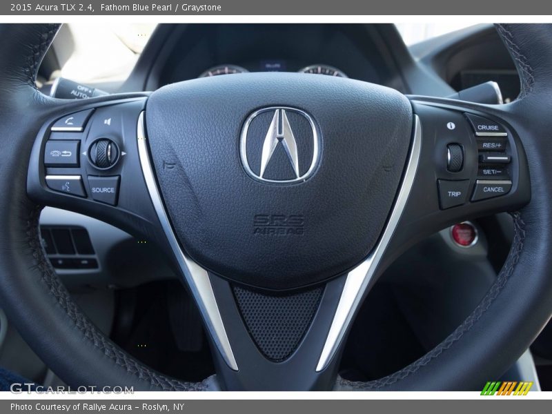 Fathom Blue Pearl / Graystone 2015 Acura TLX 2.4
