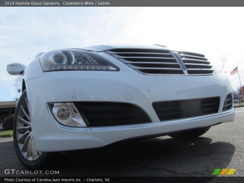 Casablanca White / Saddle 2014 Hyundai Equus Signature