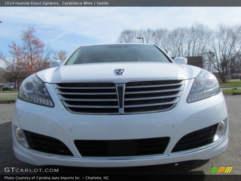 Casablanca White / Saddle 2014 Hyundai Equus Signature