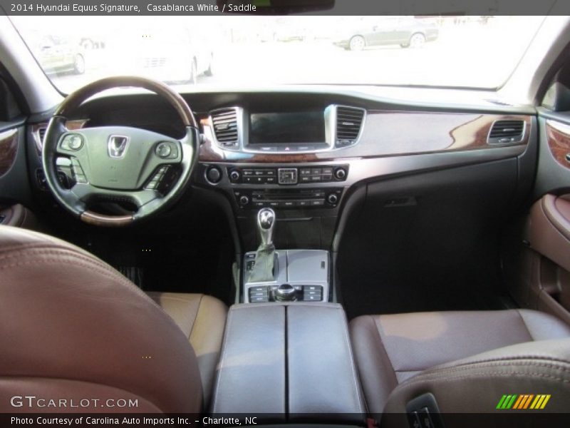 Casablanca White / Saddle 2014 Hyundai Equus Signature