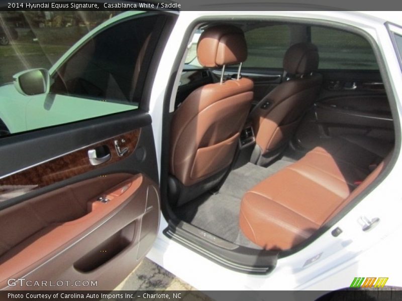 Casablanca White / Saddle 2014 Hyundai Equus Signature