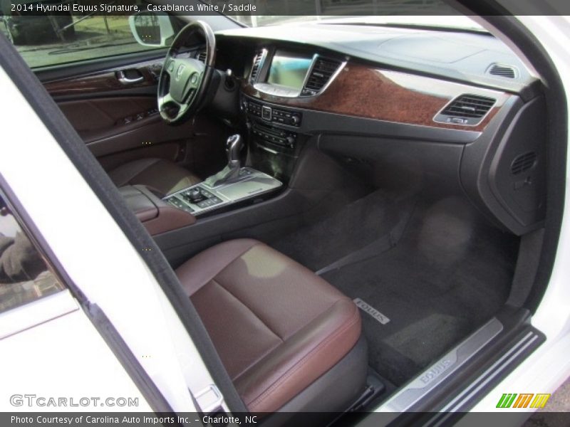 Casablanca White / Saddle 2014 Hyundai Equus Signature