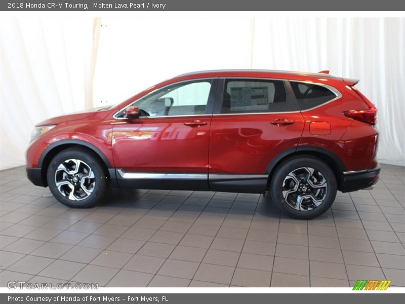 Molten Lava Pearl / Ivory 2018 Honda CR-V Touring