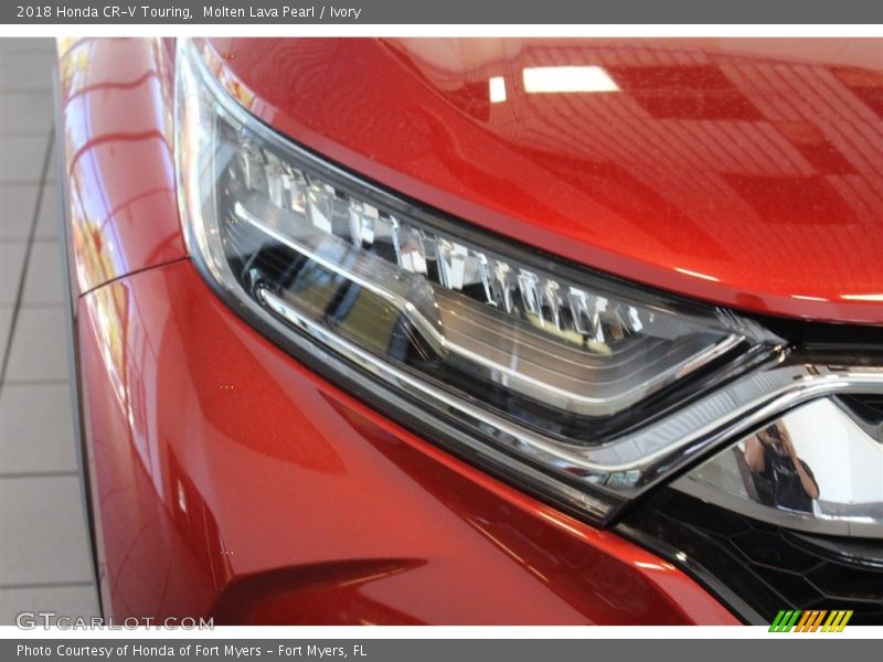 Molten Lava Pearl / Ivory 2018 Honda CR-V Touring
