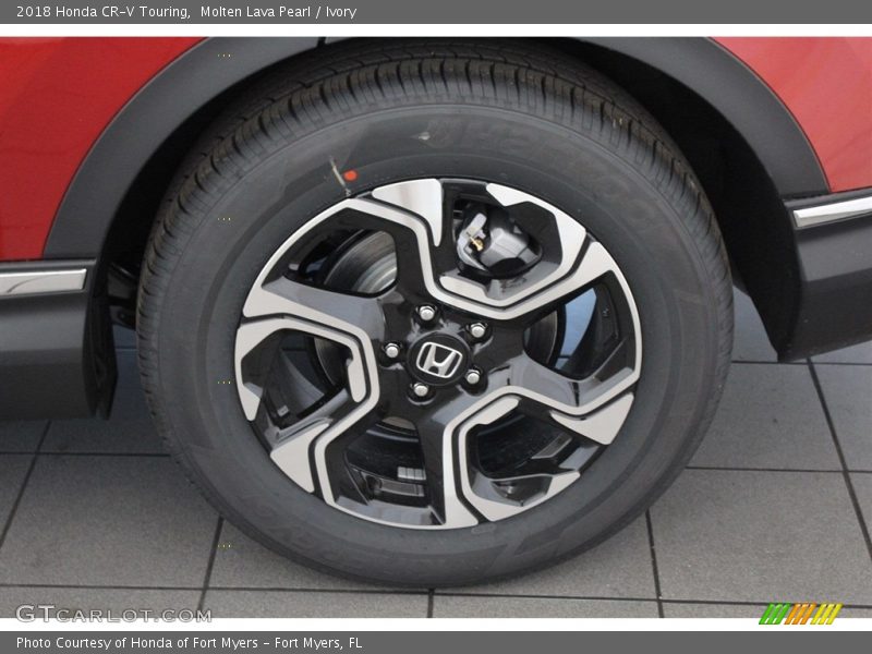 Molten Lava Pearl / Ivory 2018 Honda CR-V Touring