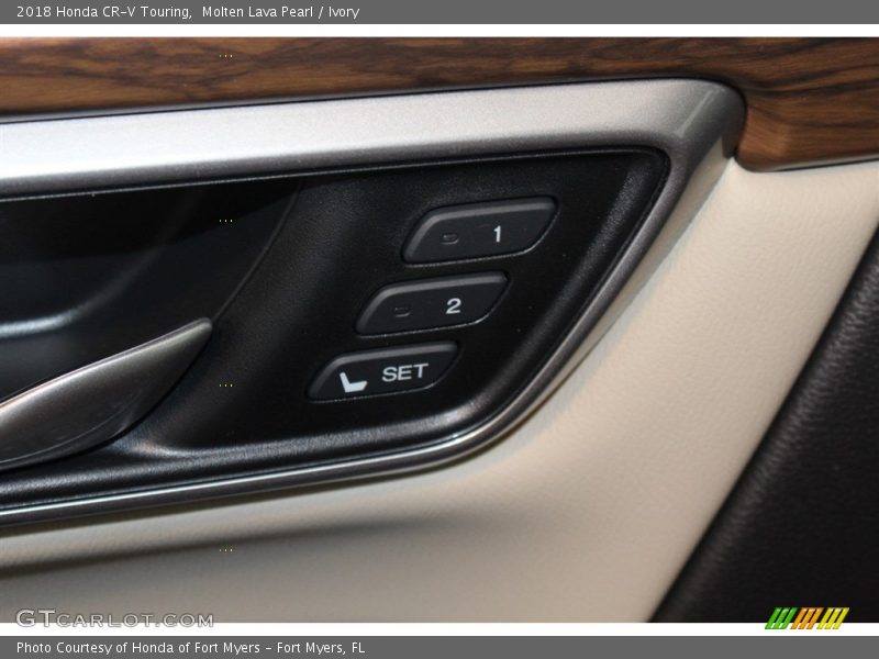 Molten Lava Pearl / Ivory 2018 Honda CR-V Touring