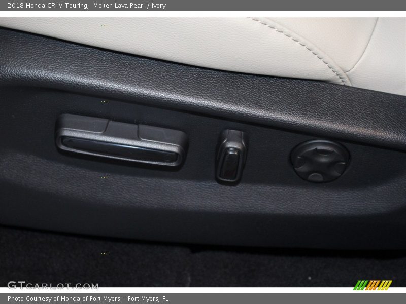Molten Lava Pearl / Ivory 2018 Honda CR-V Touring