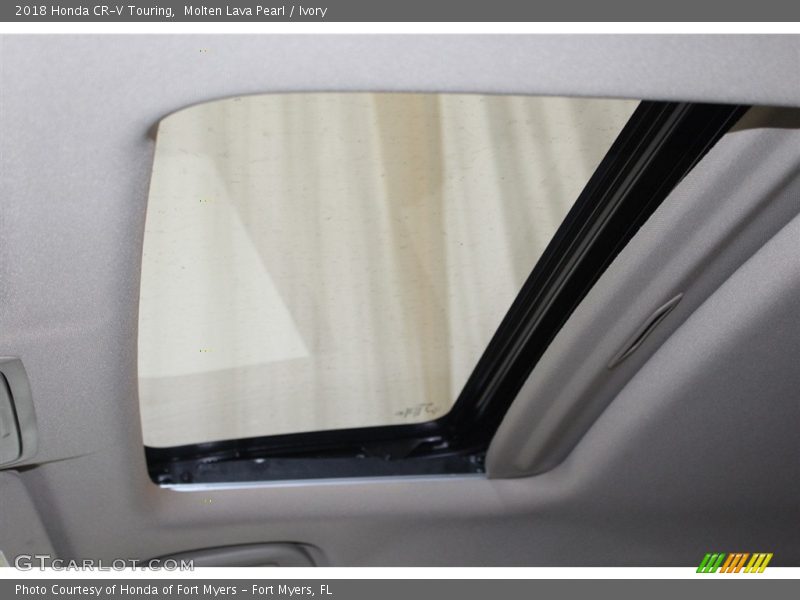 Molten Lava Pearl / Ivory 2018 Honda CR-V Touring