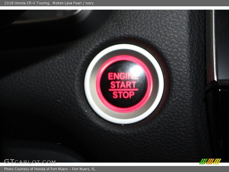 Molten Lava Pearl / Ivory 2018 Honda CR-V Touring