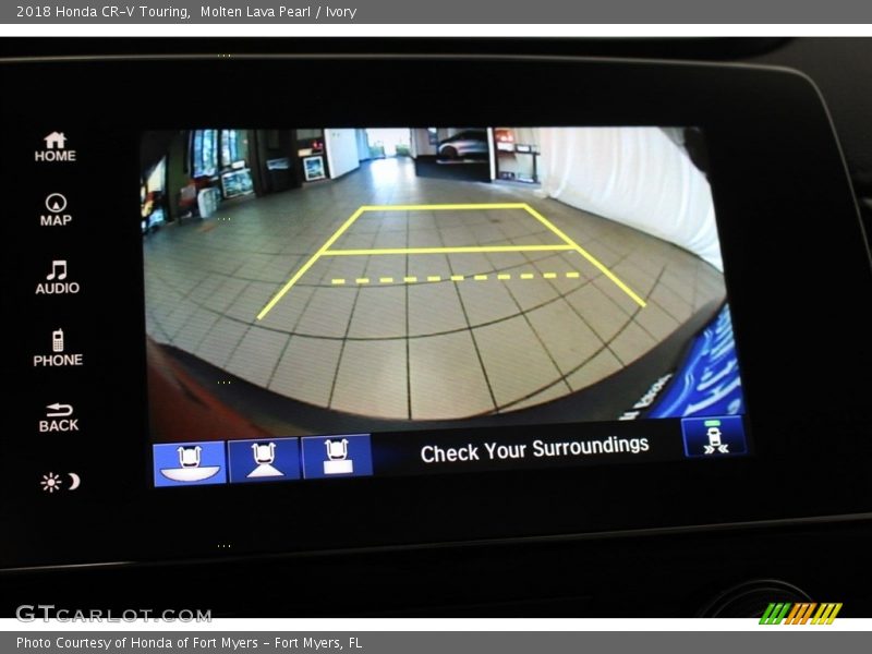 Molten Lava Pearl / Ivory 2018 Honda CR-V Touring