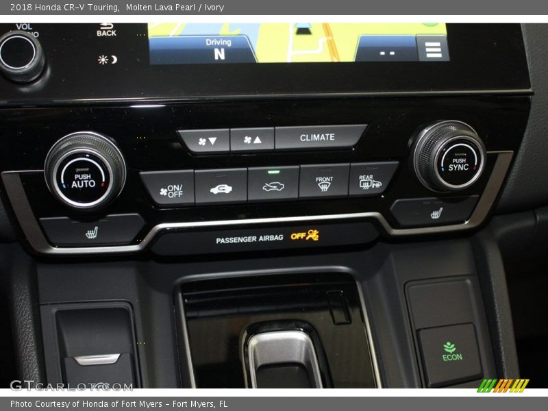Molten Lava Pearl / Ivory 2018 Honda CR-V Touring