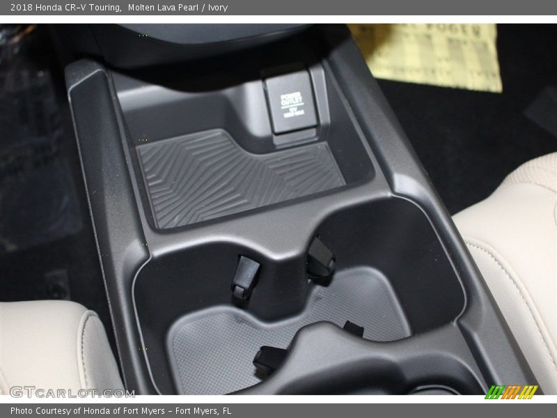 Molten Lava Pearl / Ivory 2018 Honda CR-V Touring