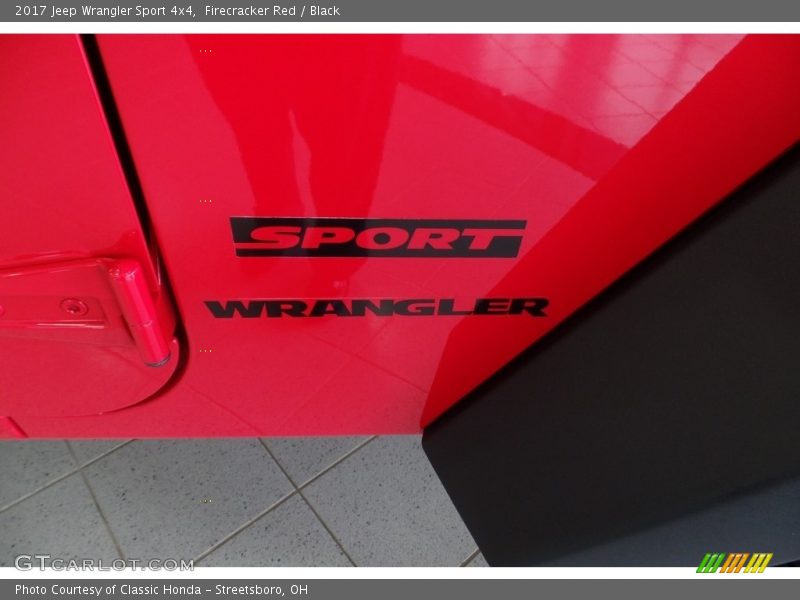 Firecracker Red / Black 2017 Jeep Wrangler Sport 4x4