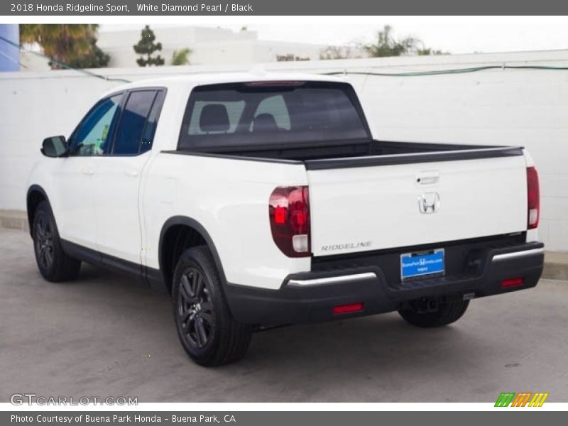 White Diamond Pearl / Black 2018 Honda Ridgeline Sport