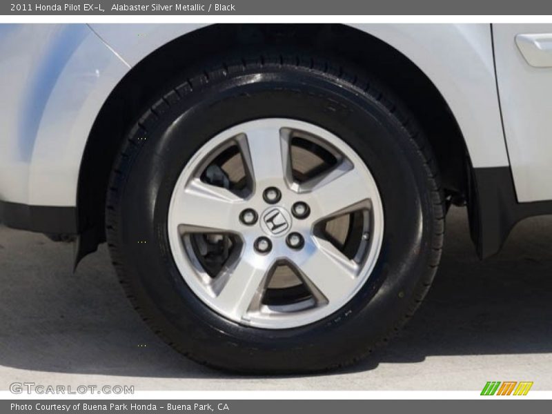 Alabaster Silver Metallic / Black 2011 Honda Pilot EX-L