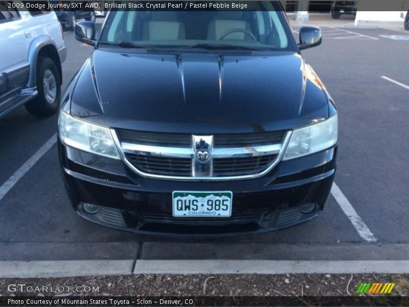 Brilliant Black Crystal Pearl / Pastel Pebble Beige 2009 Dodge Journey SXT AWD