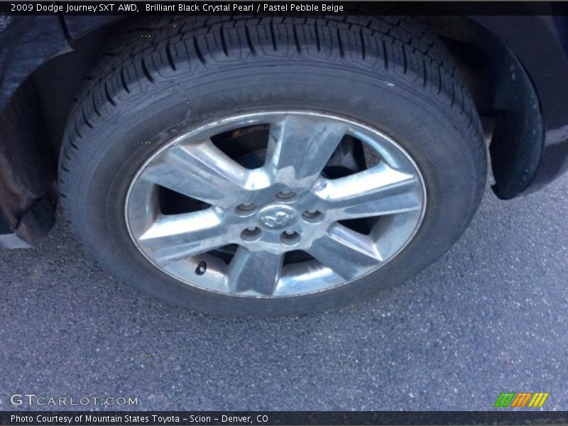 Brilliant Black Crystal Pearl / Pastel Pebble Beige 2009 Dodge Journey SXT AWD