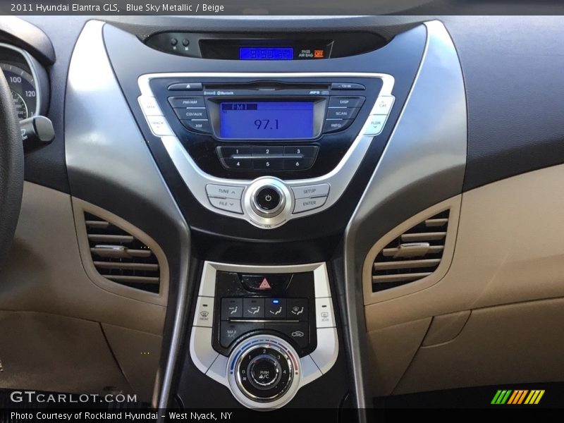 Blue Sky Metallic / Beige 2011 Hyundai Elantra GLS