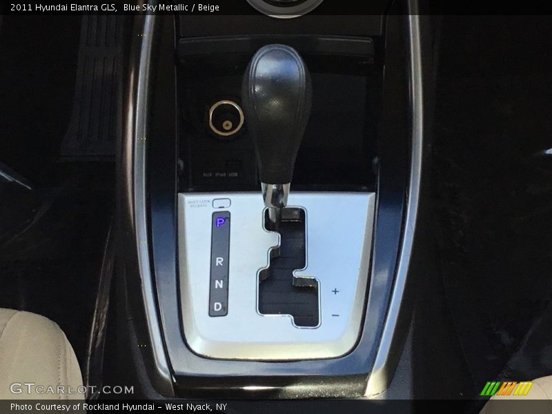 Blue Sky Metallic / Beige 2011 Hyundai Elantra GLS