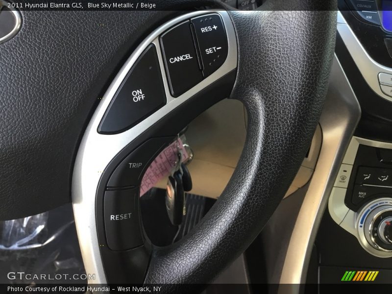 Blue Sky Metallic / Beige 2011 Hyundai Elantra GLS