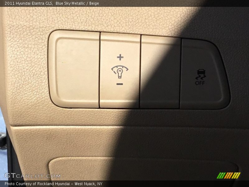 Blue Sky Metallic / Beige 2011 Hyundai Elantra GLS