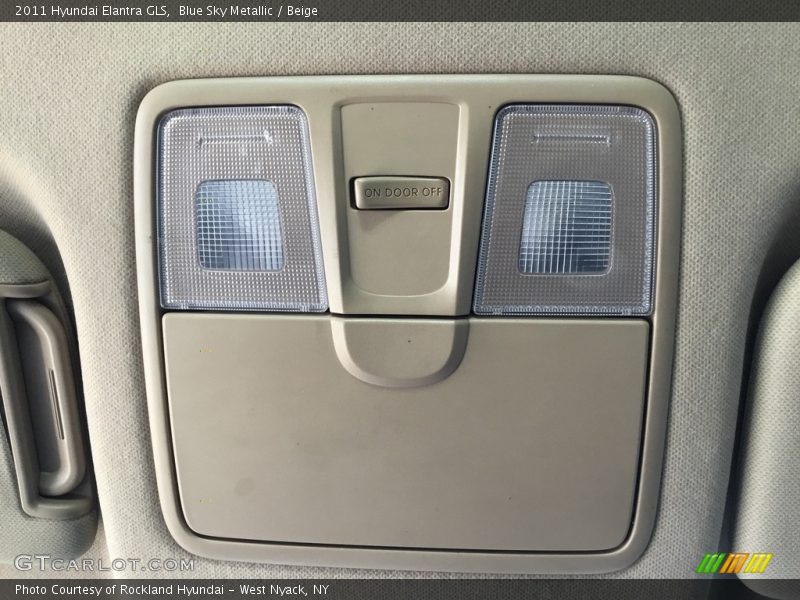 Blue Sky Metallic / Beige 2011 Hyundai Elantra GLS