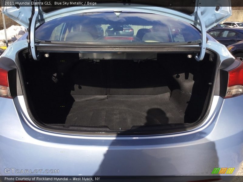 Blue Sky Metallic / Beige 2011 Hyundai Elantra GLS