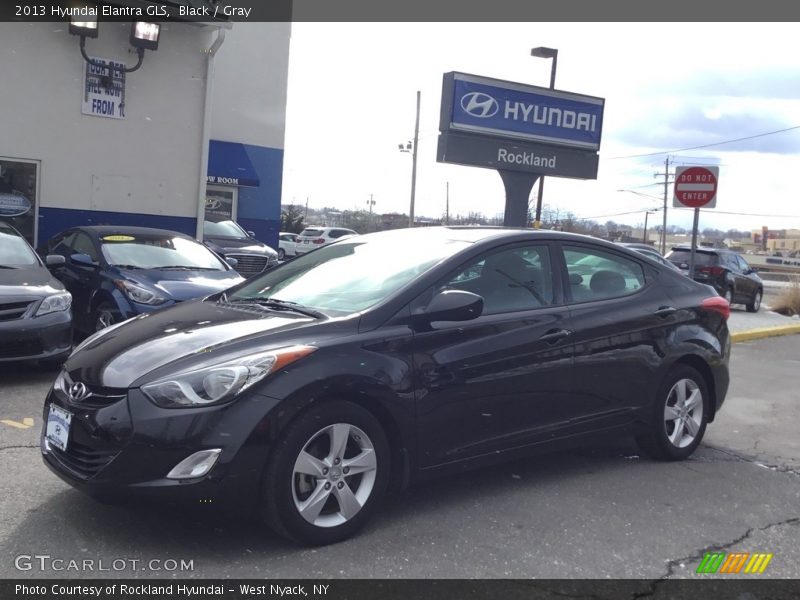Black / Gray 2013 Hyundai Elantra GLS