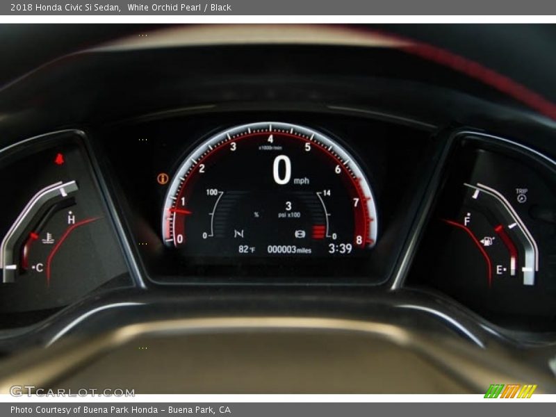 White Orchid Pearl / Black 2018 Honda Civic Si Sedan