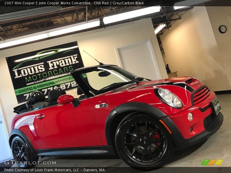 Chili Red / Grey/Carbon Black 2007 Mini Cooper S John Cooper Works Convertible
