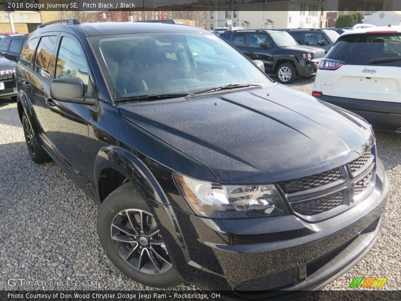 Pitch Black / Black 2018 Dodge Journey SE