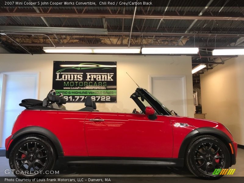 Chili Red / Grey/Carbon Black 2007 Mini Cooper S John Cooper Works Convertible