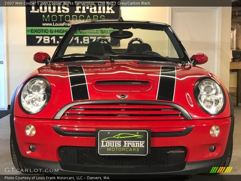 Chili Red / Grey/Carbon Black 2007 Mini Cooper S John Cooper Works Convertible