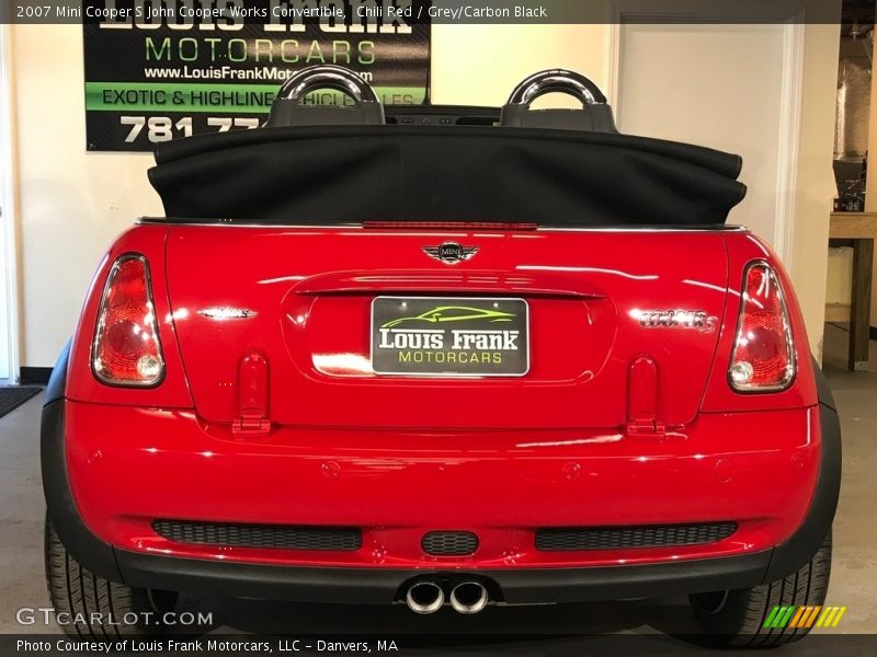Chili Red / Grey/Carbon Black 2007 Mini Cooper S John Cooper Works Convertible