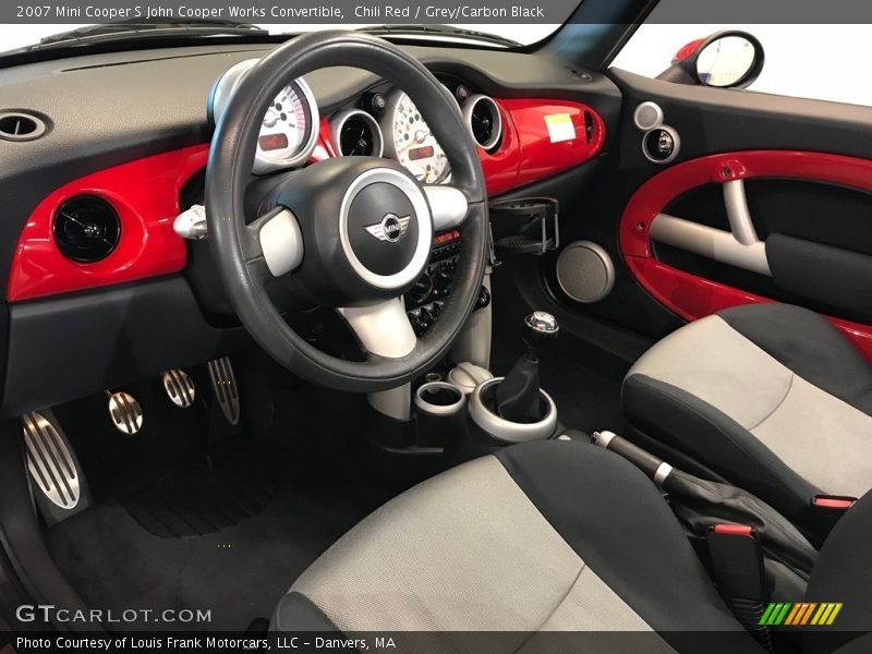 Chili Red / Grey/Carbon Black 2007 Mini Cooper S John Cooper Works Convertible