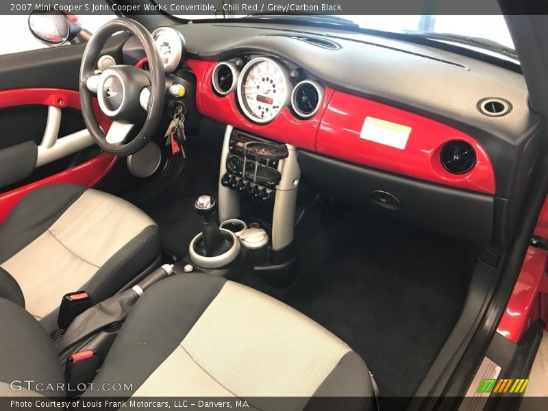 Chili Red / Grey/Carbon Black 2007 Mini Cooper S John Cooper Works Convertible