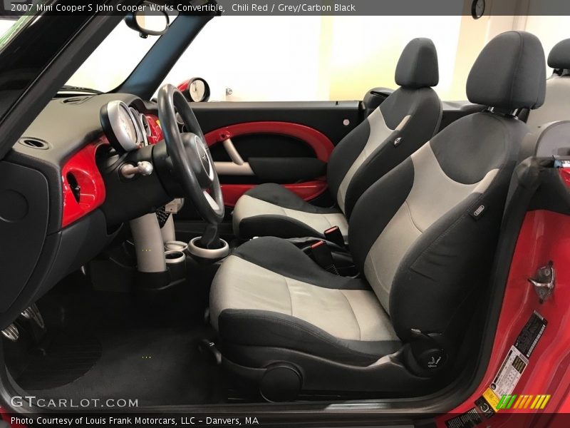 Chili Red / Grey/Carbon Black 2007 Mini Cooper S John Cooper Works Convertible