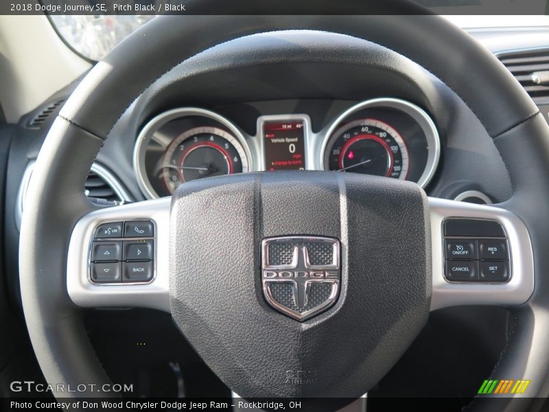 Pitch Black / Black 2018 Dodge Journey SE