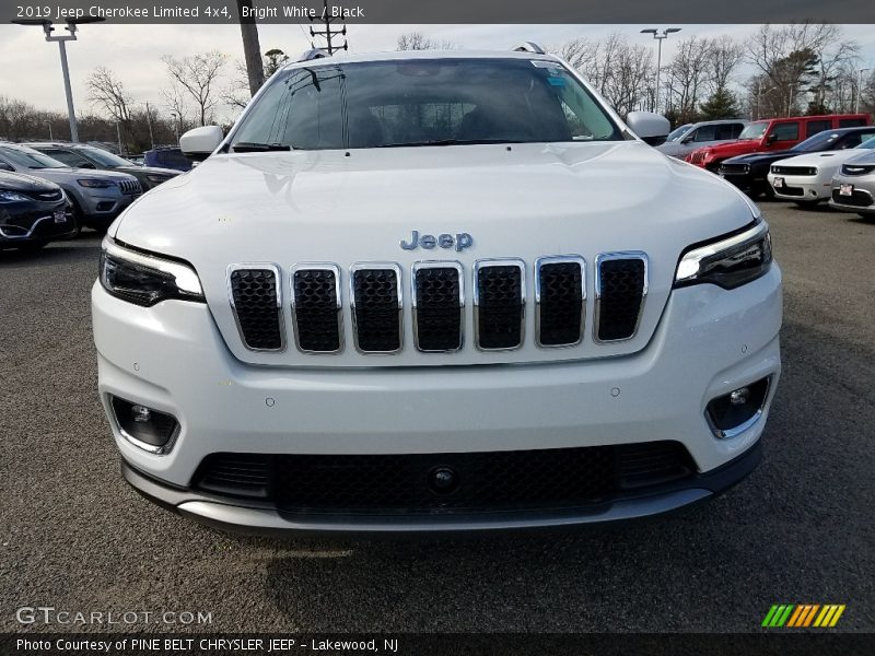 Bright White / Black 2019 Jeep Cherokee Limited 4x4