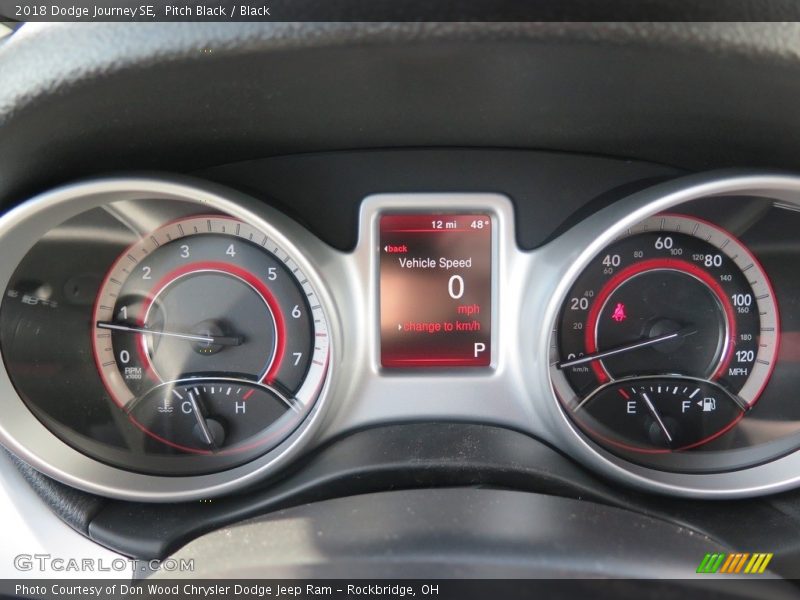 Pitch Black / Black 2018 Dodge Journey SE