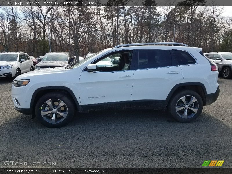 Bright White / Black 2019 Jeep Cherokee Limited 4x4