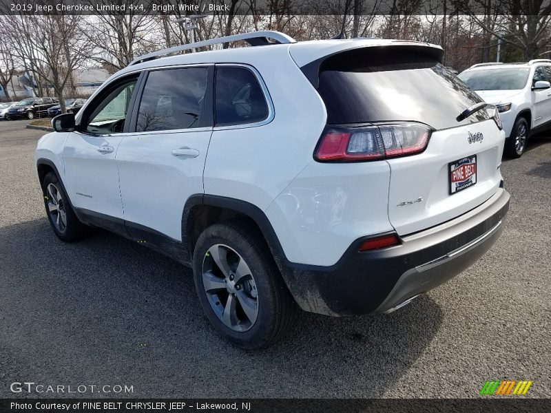 Bright White / Black 2019 Jeep Cherokee Limited 4x4