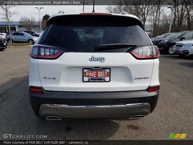 Bright White / Black 2019 Jeep Cherokee Limited 4x4
