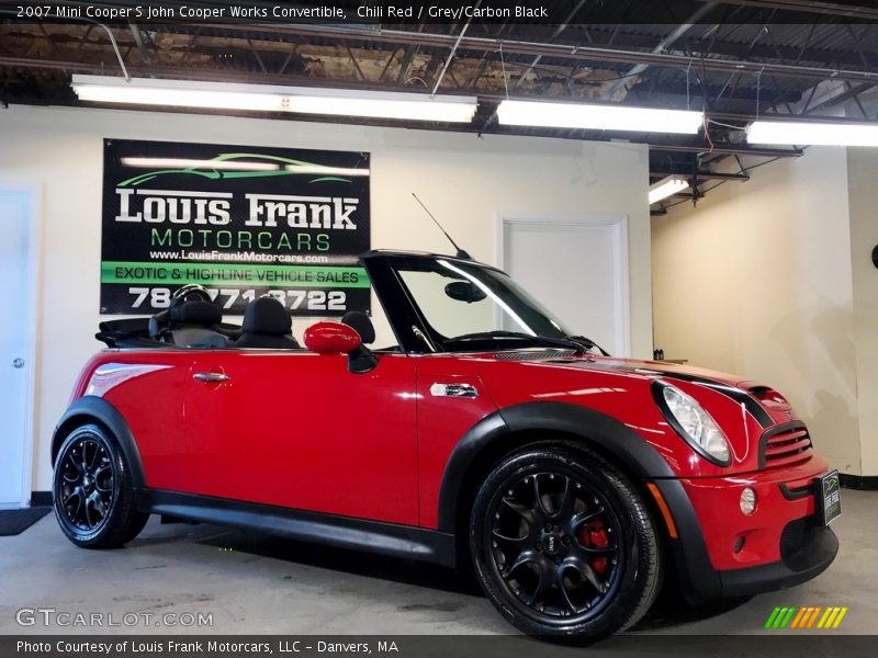 Chili Red / Grey/Carbon Black 2007 Mini Cooper S John Cooper Works Convertible