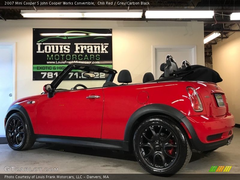 Chili Red / Grey/Carbon Black 2007 Mini Cooper S John Cooper Works Convertible