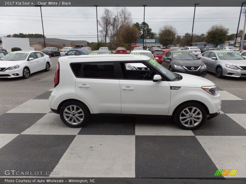 Clear White / Black 2017 Kia Soul +
