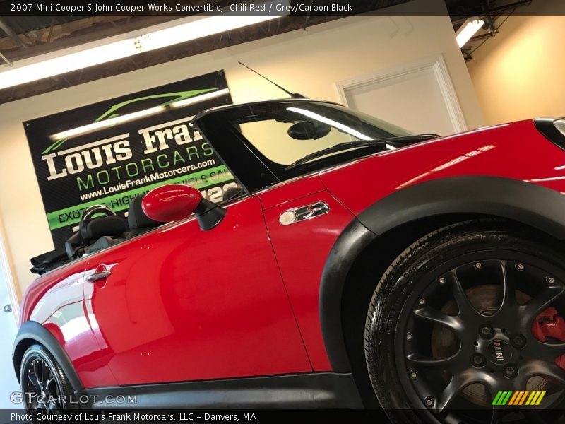 Chili Red / Grey/Carbon Black 2007 Mini Cooper S John Cooper Works Convertible