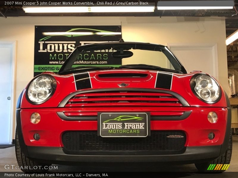 Chili Red / Grey/Carbon Black 2007 Mini Cooper S John Cooper Works Convertible