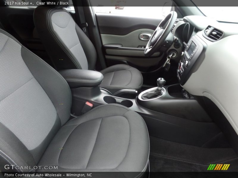 Clear White / Black 2017 Kia Soul +