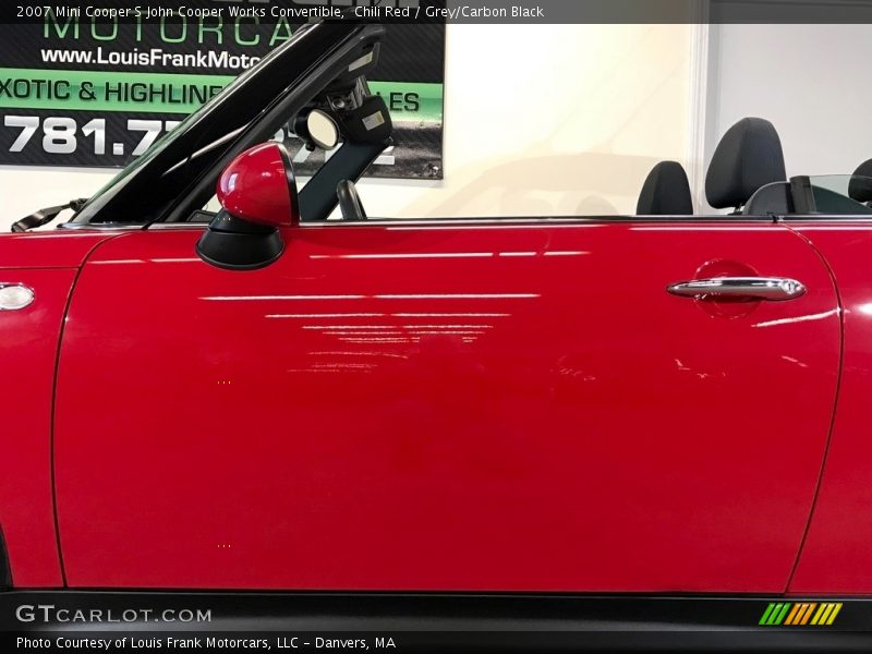 Chili Red / Grey/Carbon Black 2007 Mini Cooper S John Cooper Works Convertible